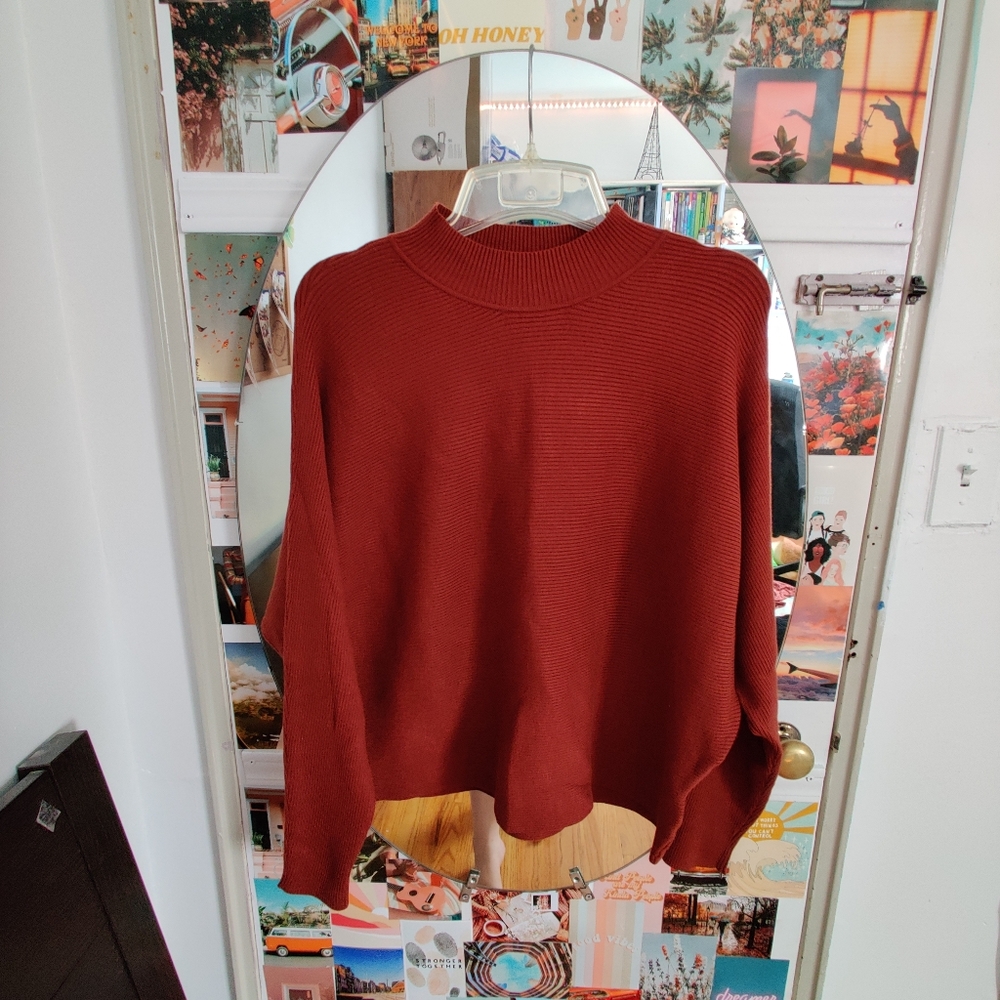 Mock neck sweater